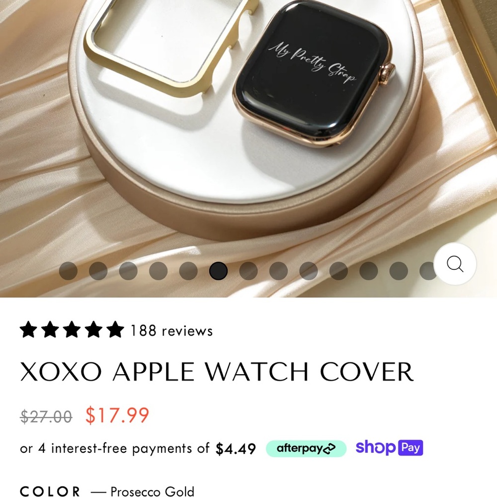 Prosecco My Pretty Strap Watch Cover 42MM